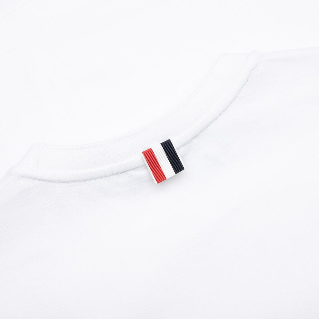 Midweight Jersey Stripe S/S Tee - White Male Product Image