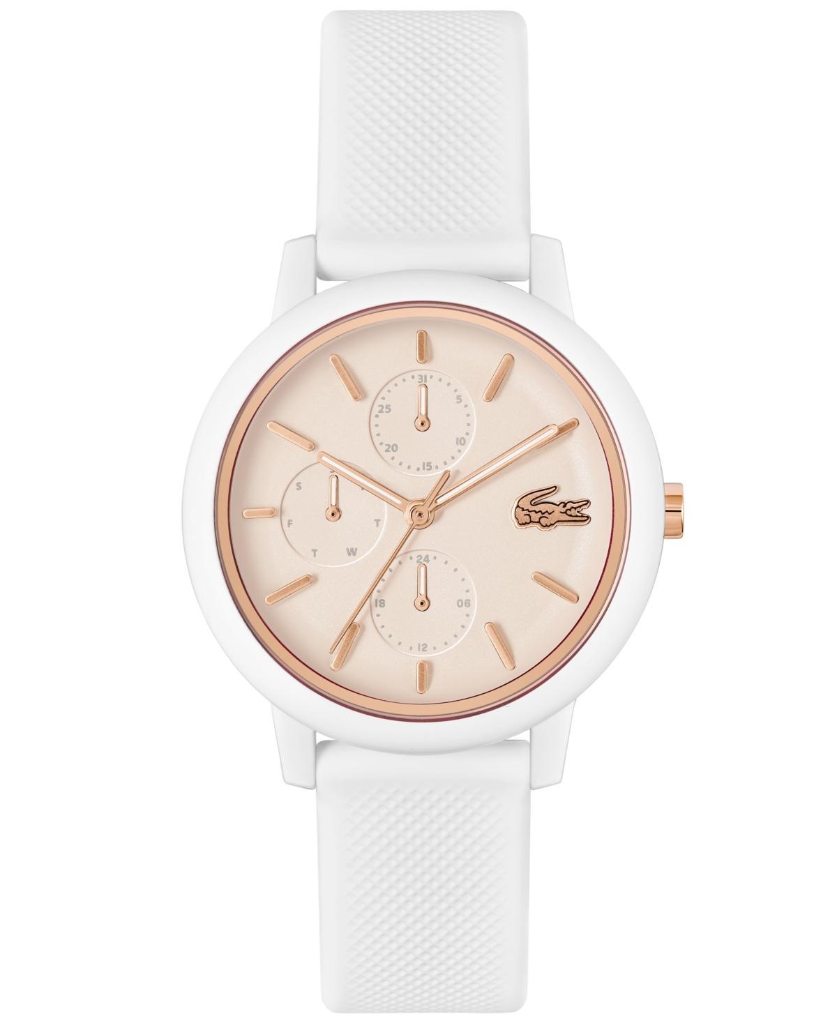 Lacoste Womens L.12.12 Multi White Silicone Strap Watch 38mm Product Image