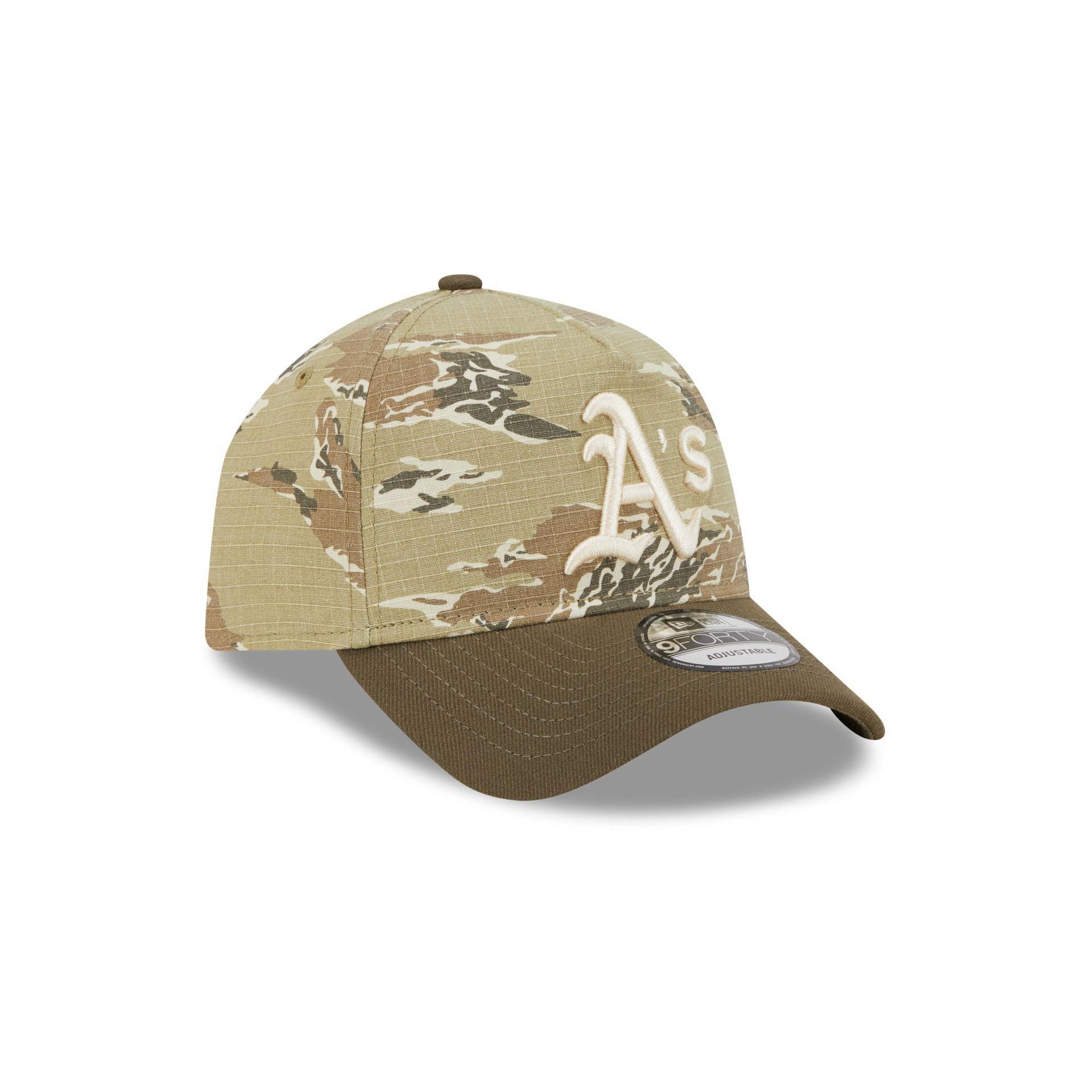 Oakland Athletics Tiger Camo 9FORTY A-Frame Snapback Hat Male Product Image