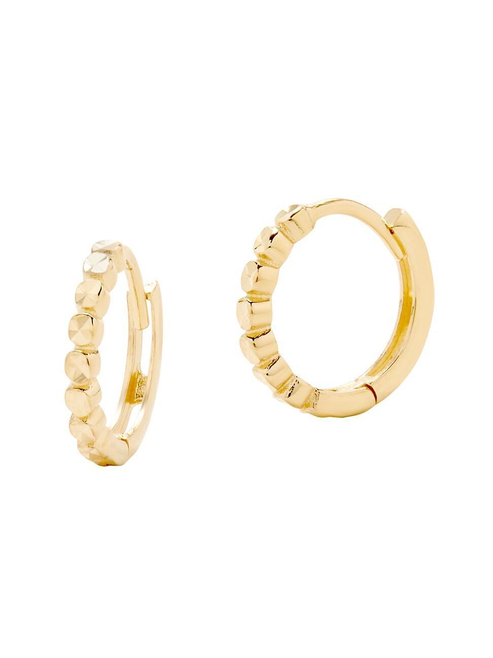 Womens Marnie 14K Yellow Gold Huggie Hoop Earrings Product Image