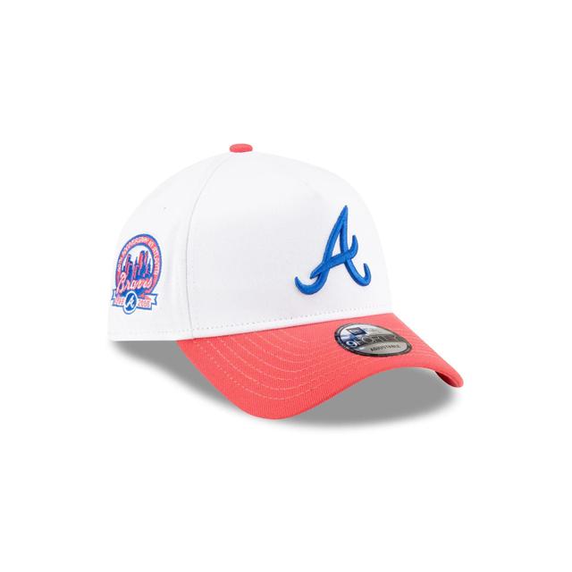 Atlanta Braves Spring Colorway 9FORTY A-Frame Snapback Hat Male Product Image