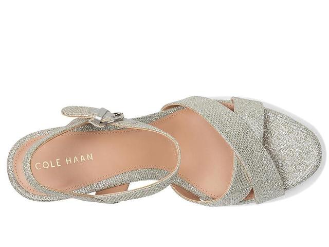 Cole Haan Riannon Platform Sandal (Silvr Glitter Mesh) Women's Sandals Product Image