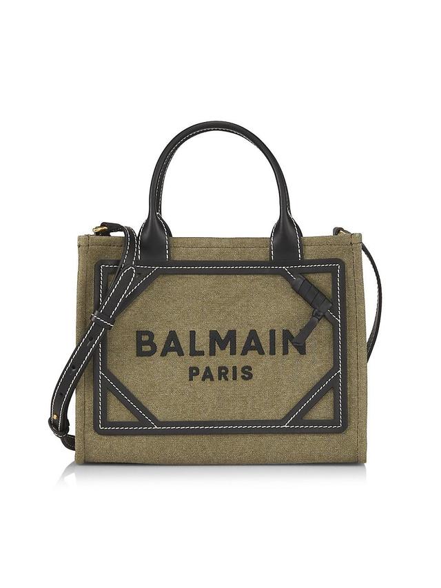 Womens B-Army Canvas Logo Shopper Tote Bag Product Image