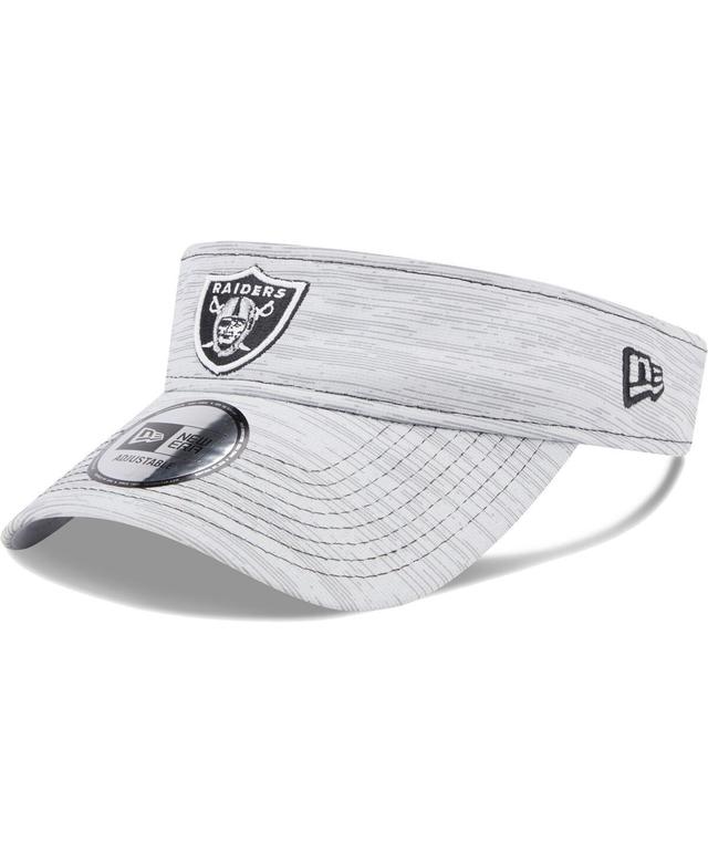 Mens New Era Gray Las Vegas Raiders Adjustable Visor Product Image