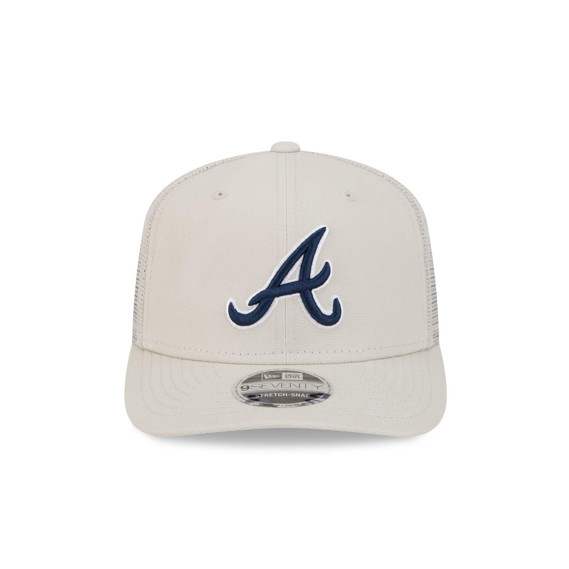 Atlanta Braves Canvas 9SEVENTY Trucker Hat Male Product Image