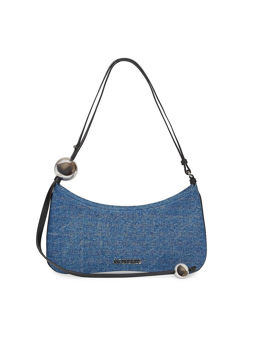 Womens Le Bisou Perle Denim Shoulder Bag Product Image