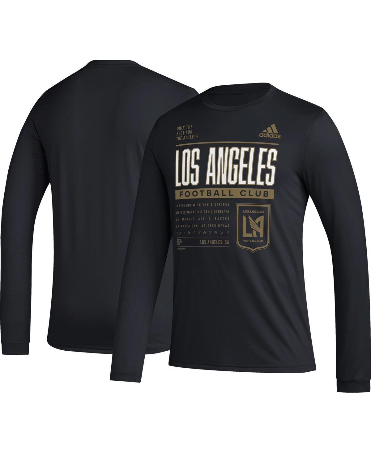 Mens adidas Black LAFC Club DNA Long Sleeve T-Shirt Product Image