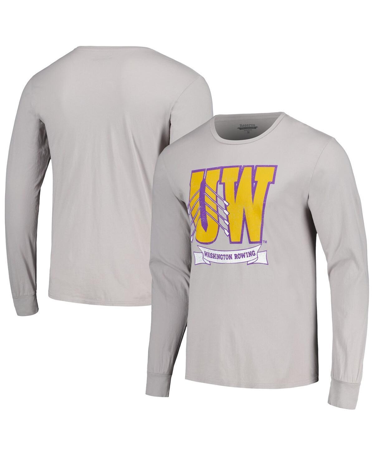 Mens Blue 84 Gray Distressed Washington Huskies Rowing The Boys in the Boat Long Sleeve T-shirt Product Image