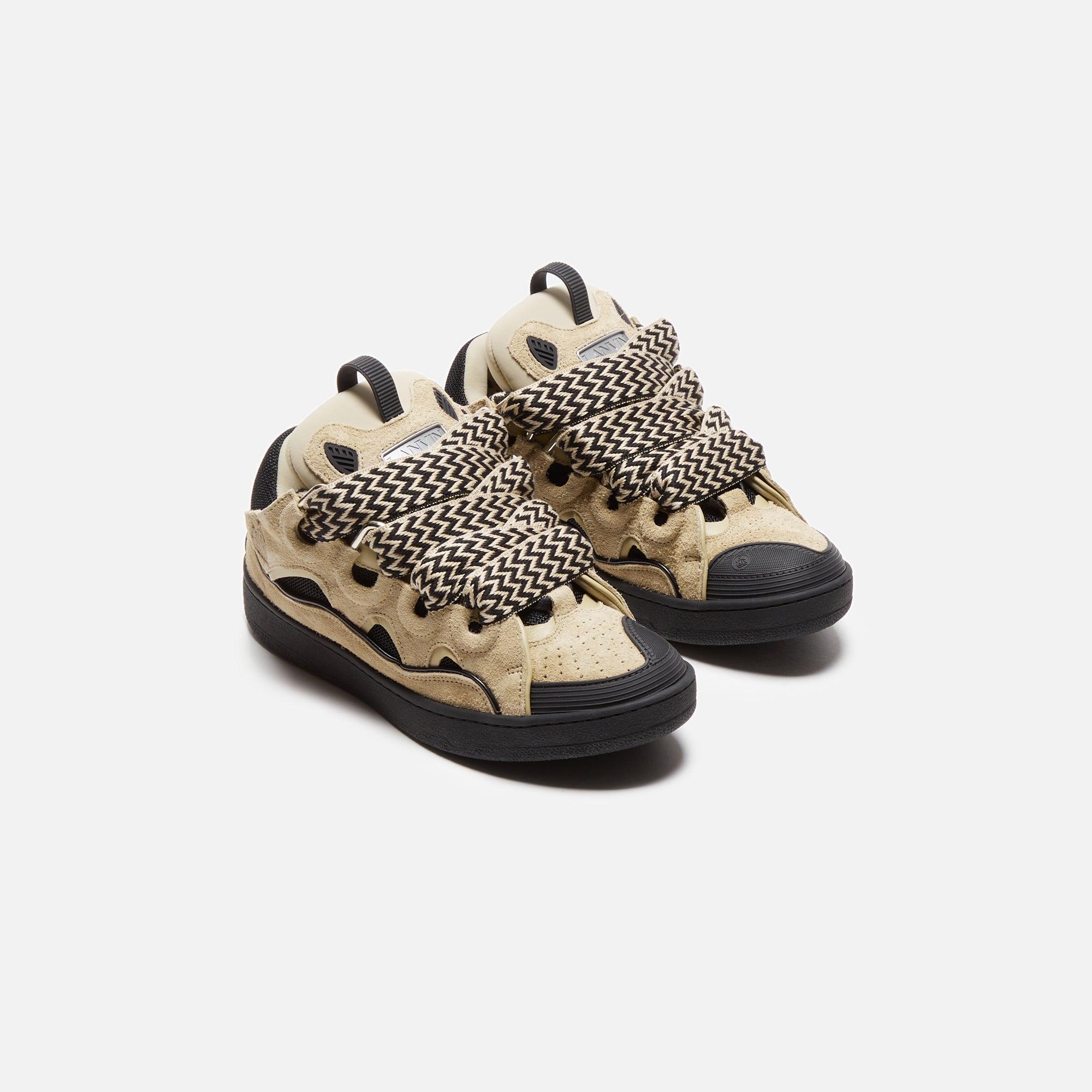 Lanvin Curb Sneaker - Light Brown / Black Male Product Image