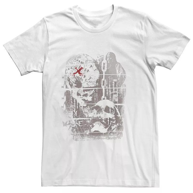 Mens Disneys Pirates Of The Caribbean Skulls Marked X Tee Product Image