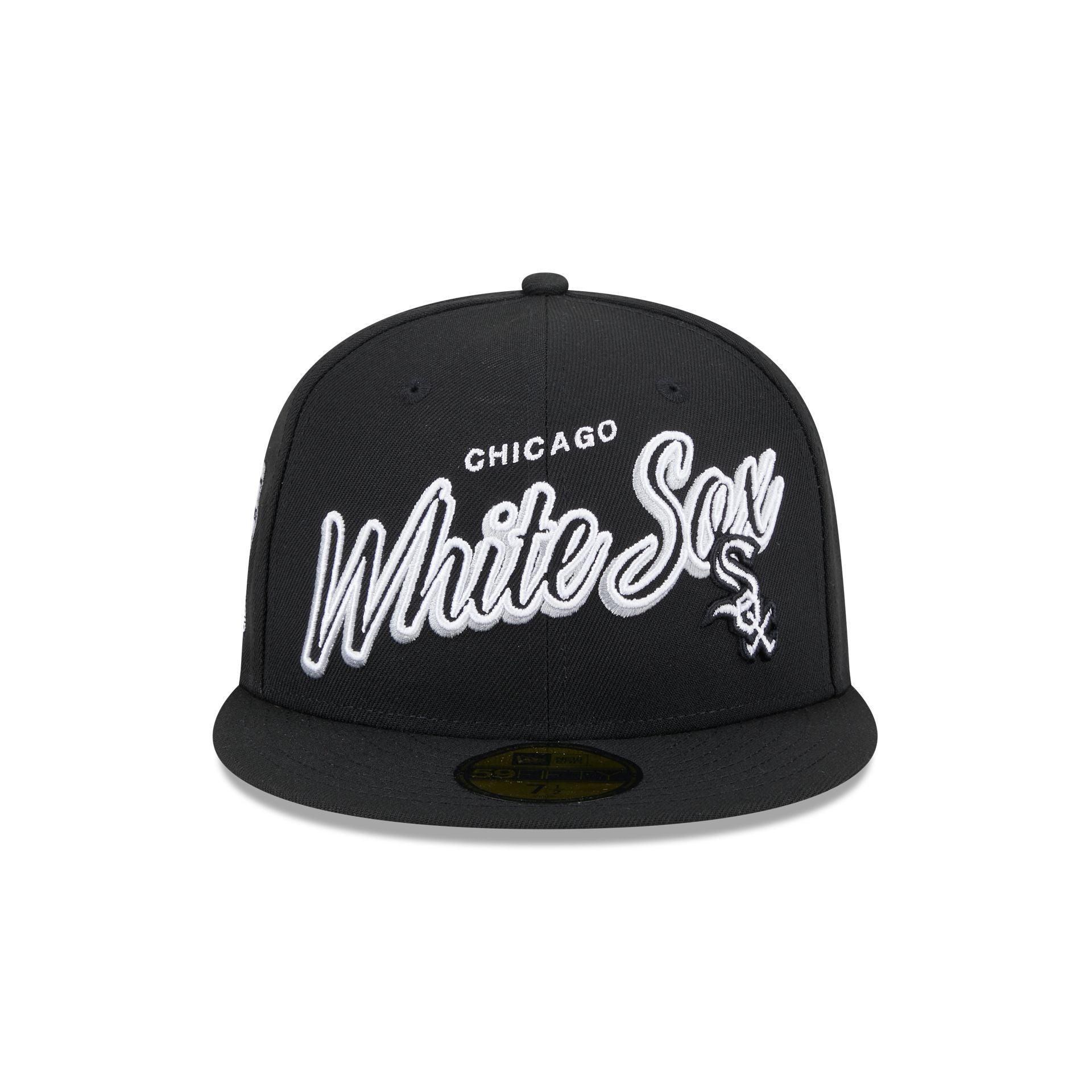 Chicago White Sox Script Sided 59FIFTY Fitted Hat Male Product Image