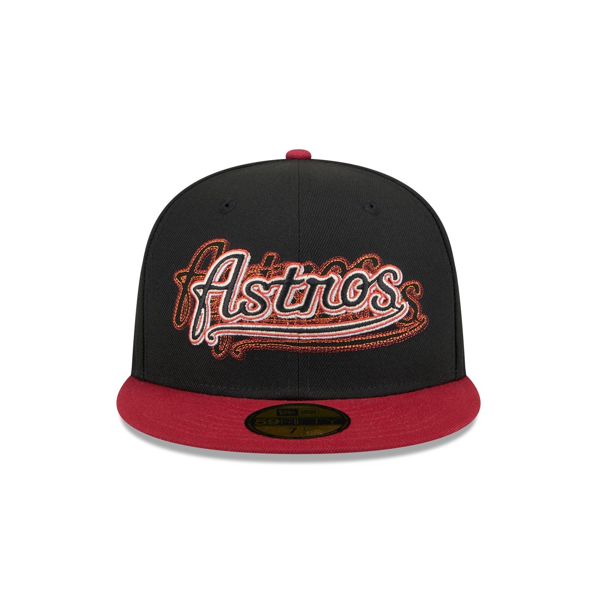 Houston Astros Shadow Stitch 59FIFTY Fitted Hat Male Product Image