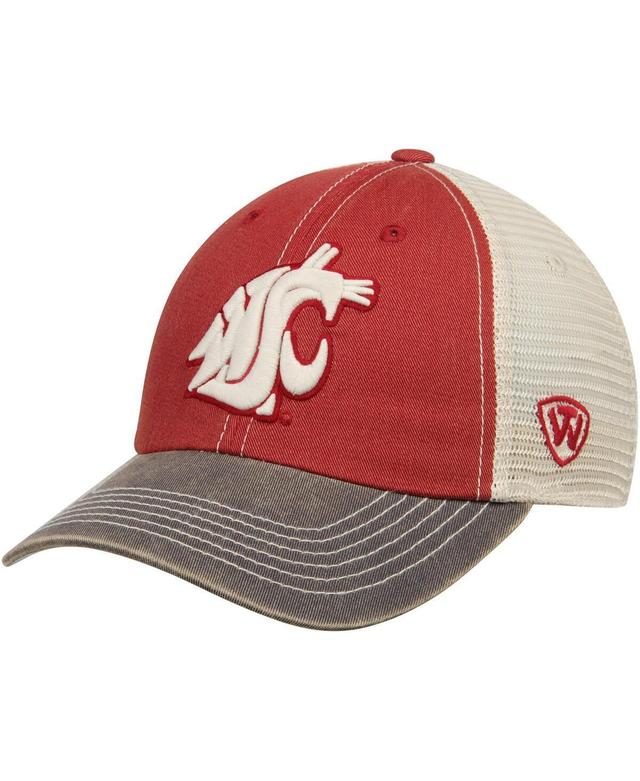 Mens Crimson and Tan Washington State Cougars Offroad Trucker Hat - Crimson Product Image