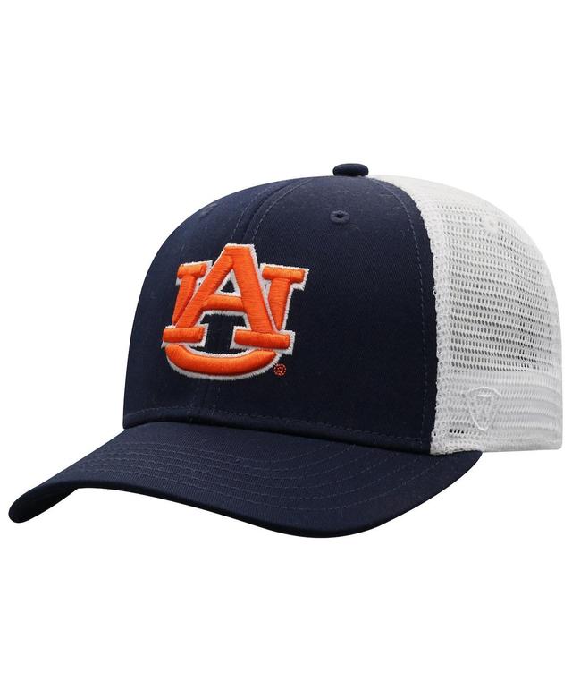 Mens Top of the World Navy/White Auburn Tigers Trucker Snapback Hat, AUB Blue Product Image