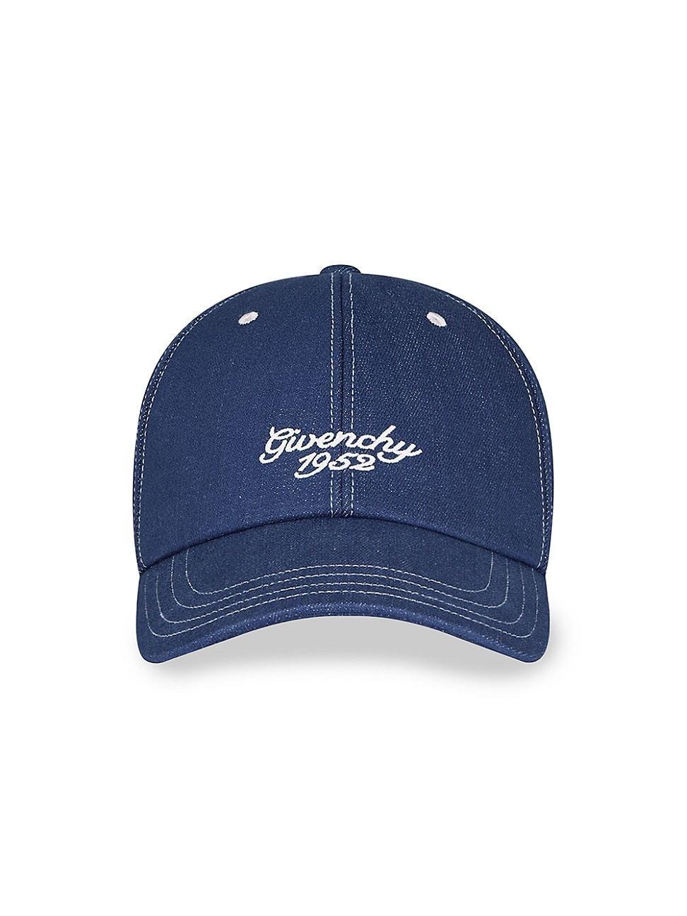 Mens Embroidered Cap in Denim Product Image