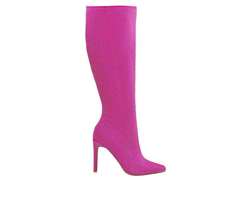 Women's Lady Couture Diamond Knee High Stiletto Boots product image