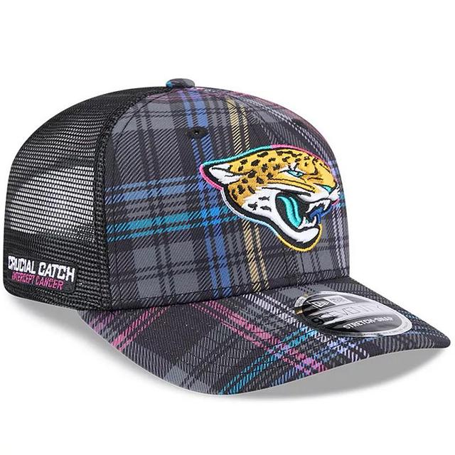 Mens New Era Jacksonville Jaguars 2024 NFL Crucial Catch Plaid 9SEVENTY Trucker Snapback Hat Product Image