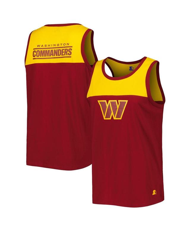 Mens Starter Burgundy Washington Commanders Logo Touchdown Fashion Tank Top - Burgundy Product Image