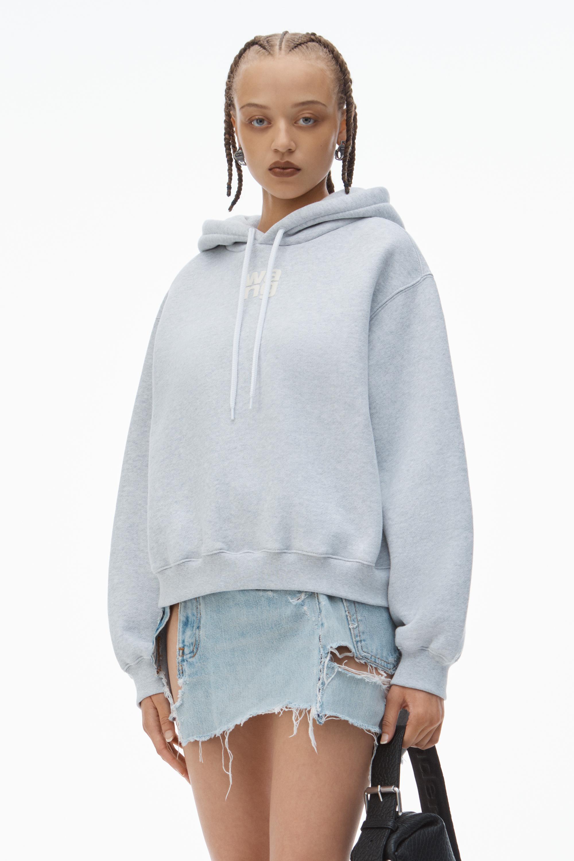 Puff Logo Hoodie In Structured Terry Product Image