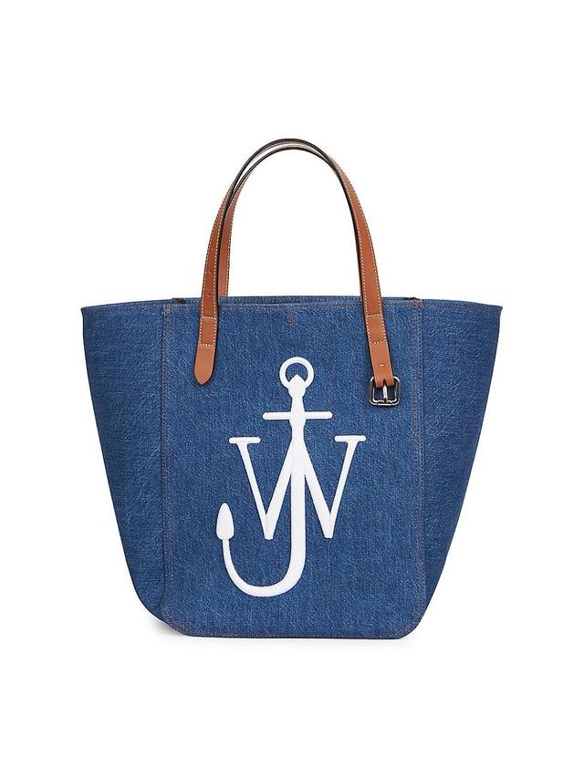 Womens Denim Belt Tote Bag Product Image