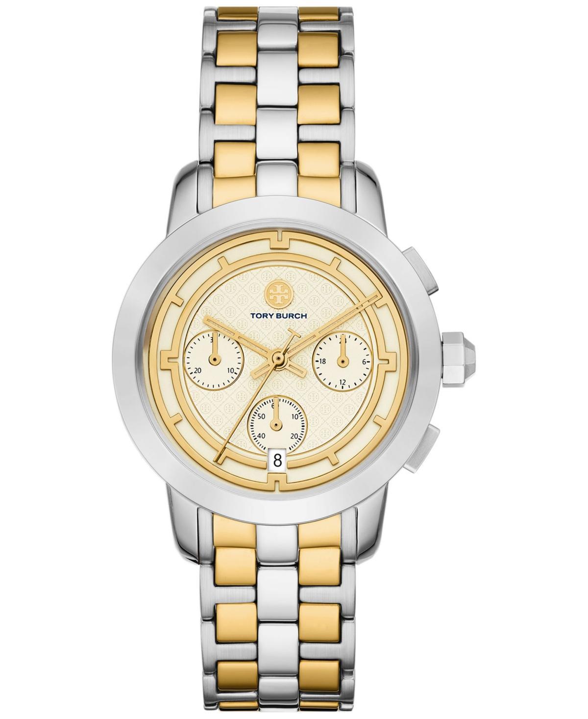 Tory Burch The Tory Two-Tone Chronograph Bracelet Watch, 37mm Product Image