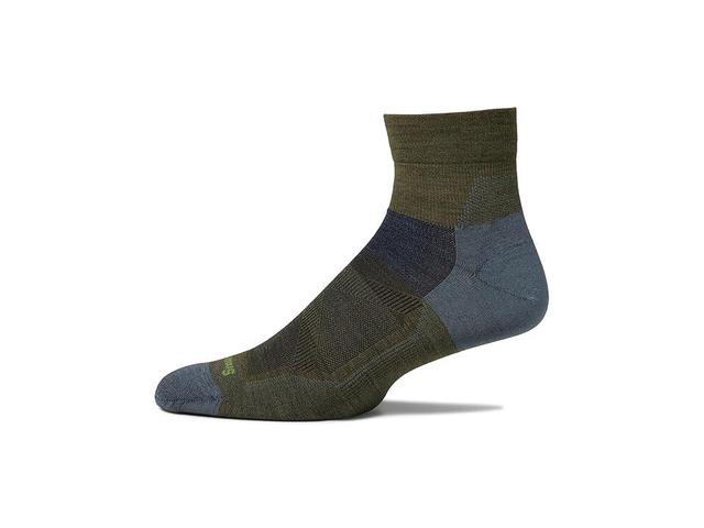 Smartwool Bike Zero Cushion Ankle Socks (Winter Moss) Men's No Show Socks Shoes Product Image