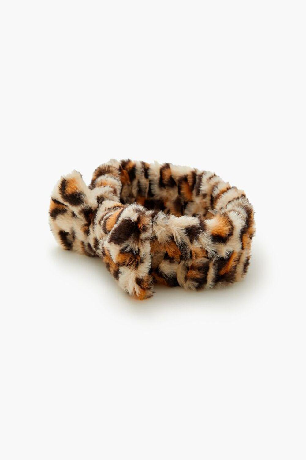 Faux Fur Leopard Print Headwrap | Forever 21 Product Image