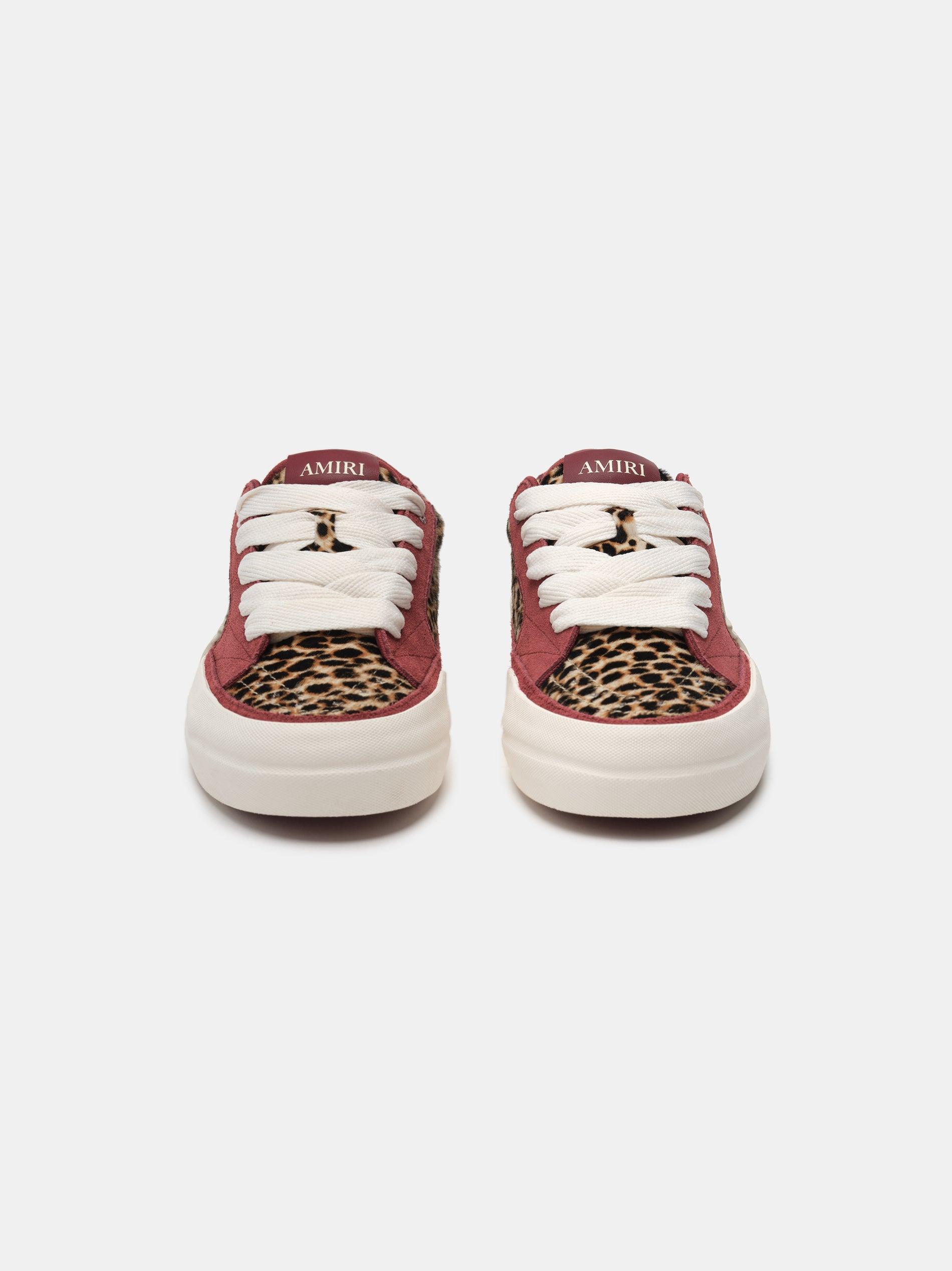 LEOPARD SUNSET SKATE LOW - Burgundy Male Product Image