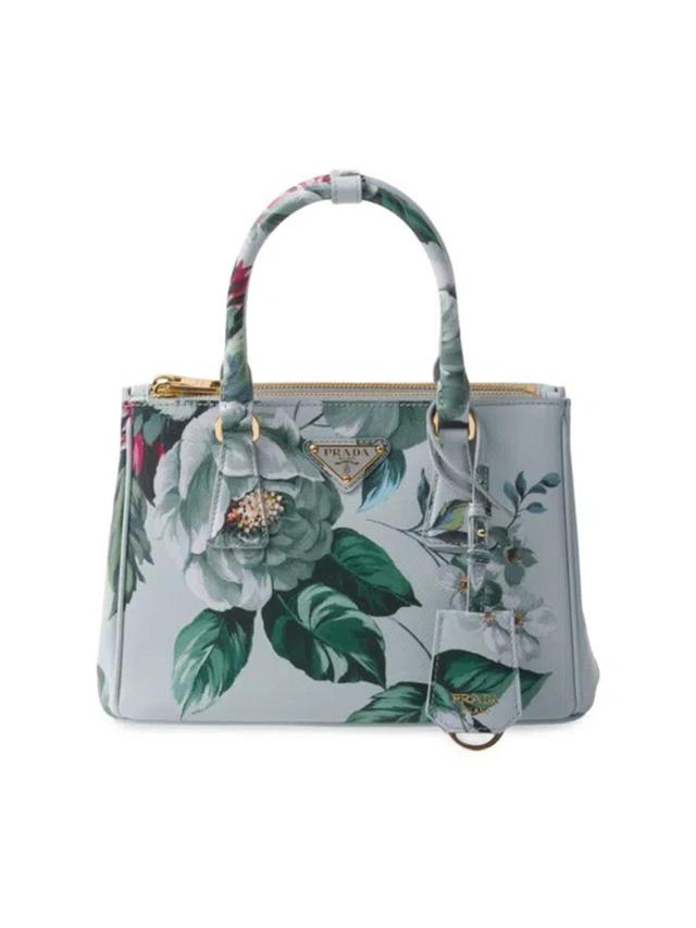 Women's Galleria Printed Saffiano Leather Bag In Green Product Image