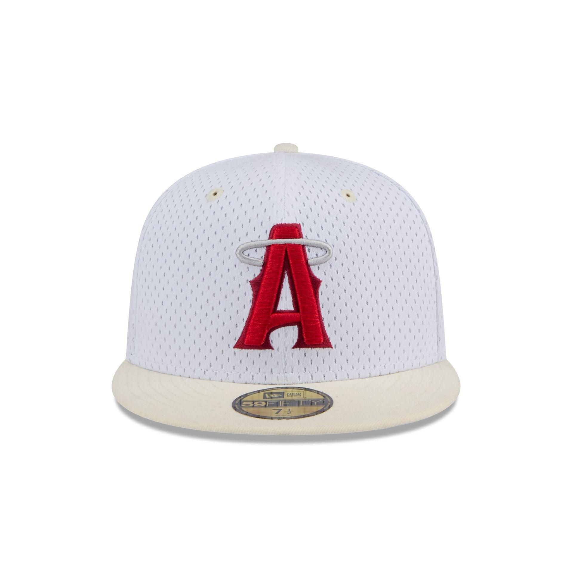 Los Angeles Angels Throwback Mesh 59FIFTY Fitted Hat Male Product Image