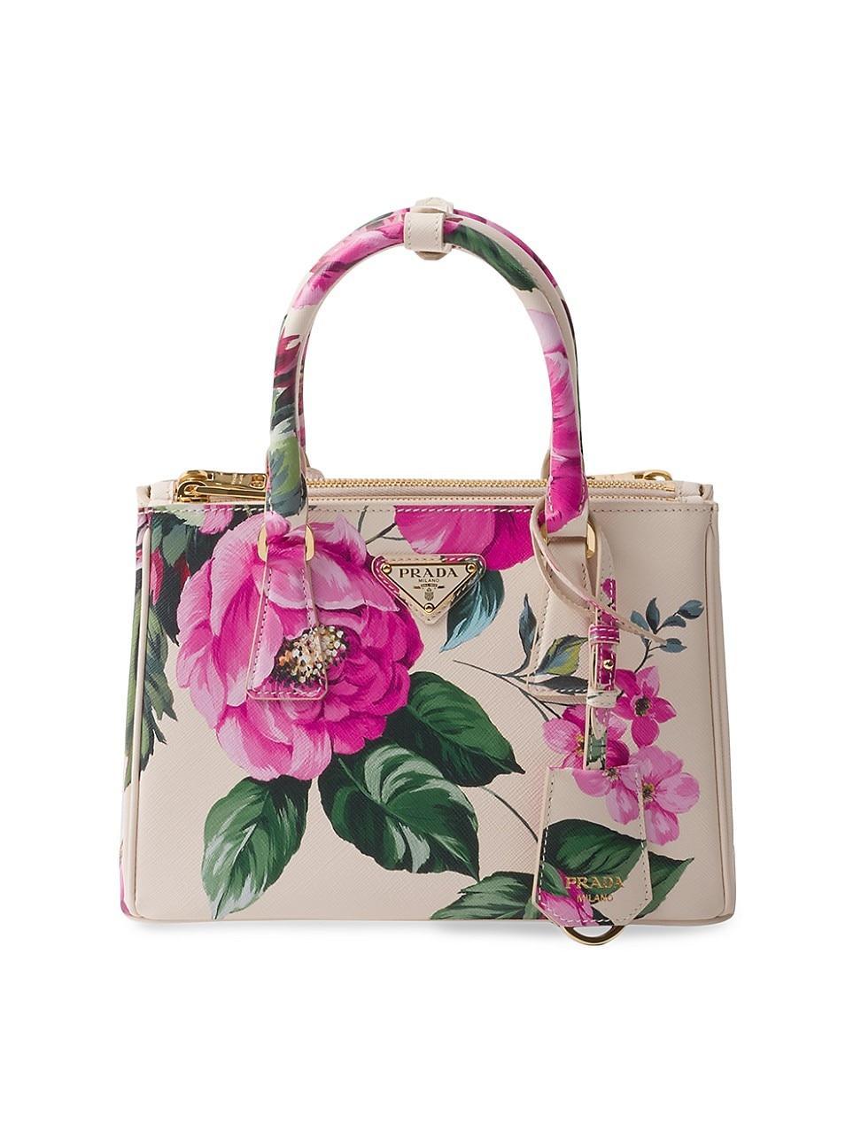 Womens Galleria Printed Saffiano Leather Bag Product Image