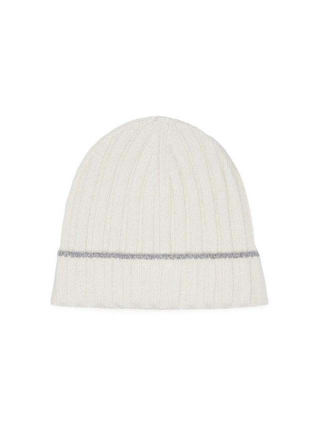 Mens Cashmere Rib Knit Beanie Product Image