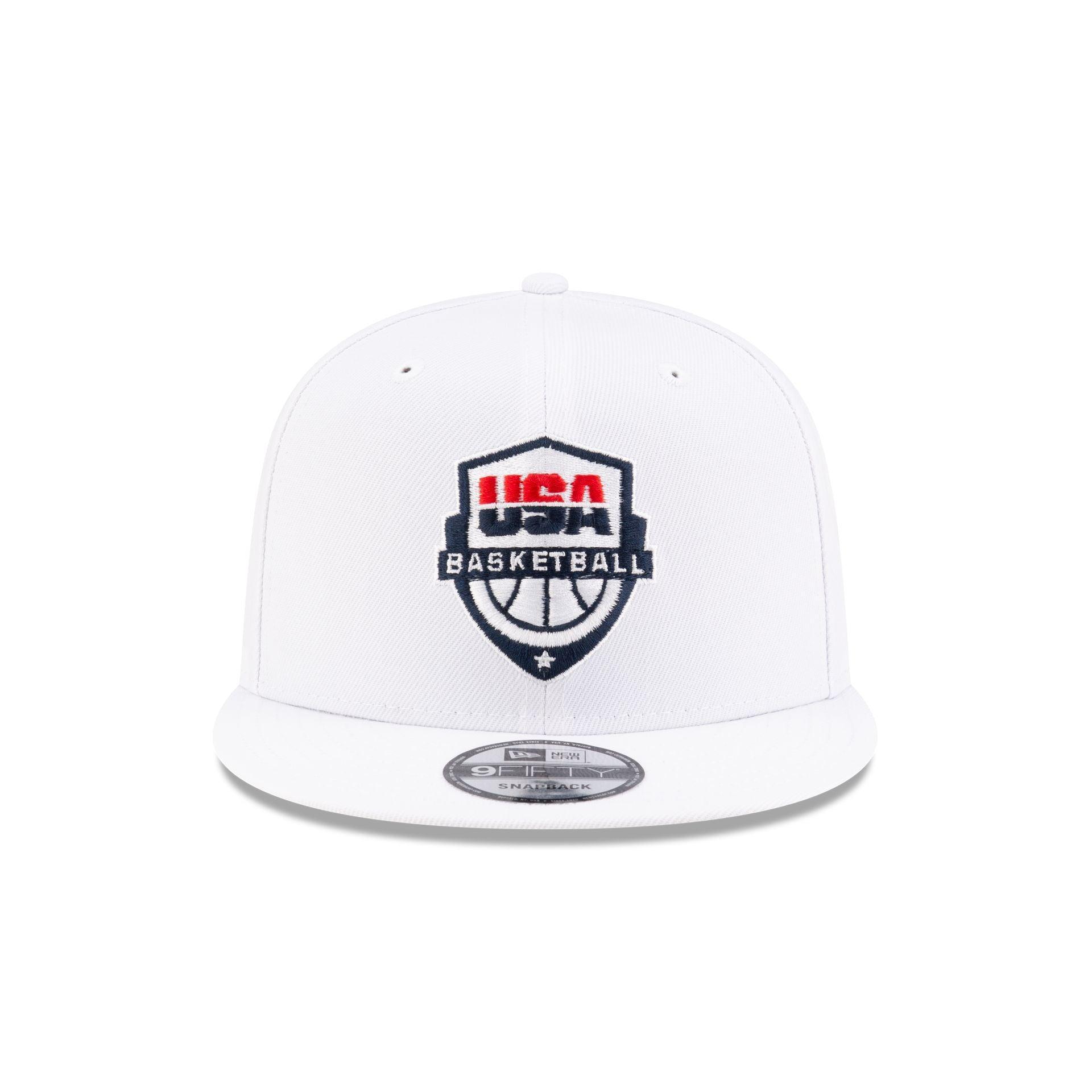 USA Basketball Optic White 9FIFTY Snapback Hat Male Product Image