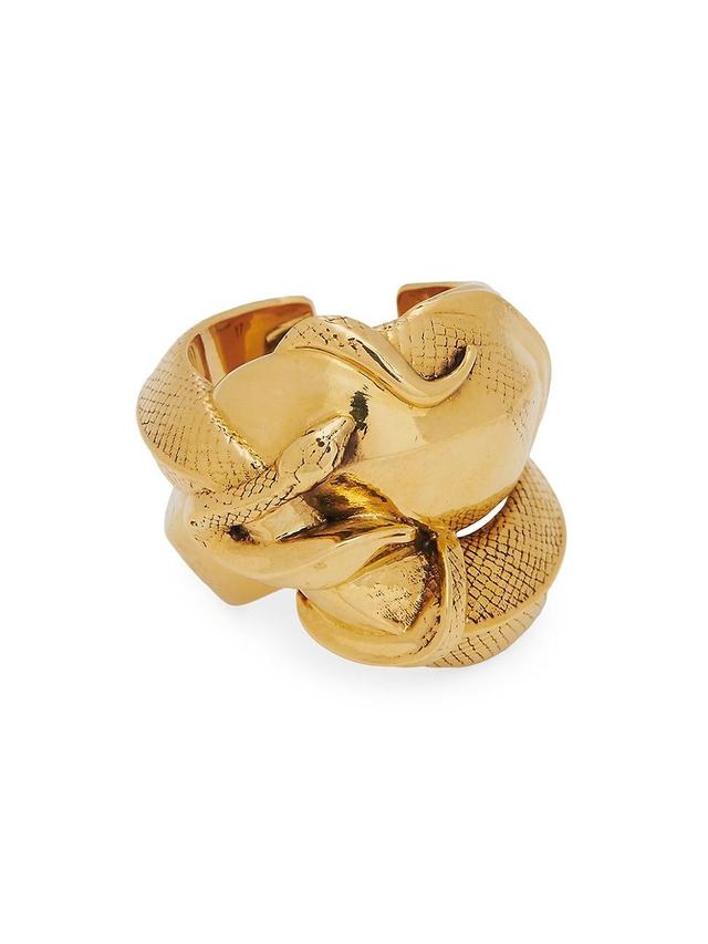 Womens Goldtone Snake Ring Product Image