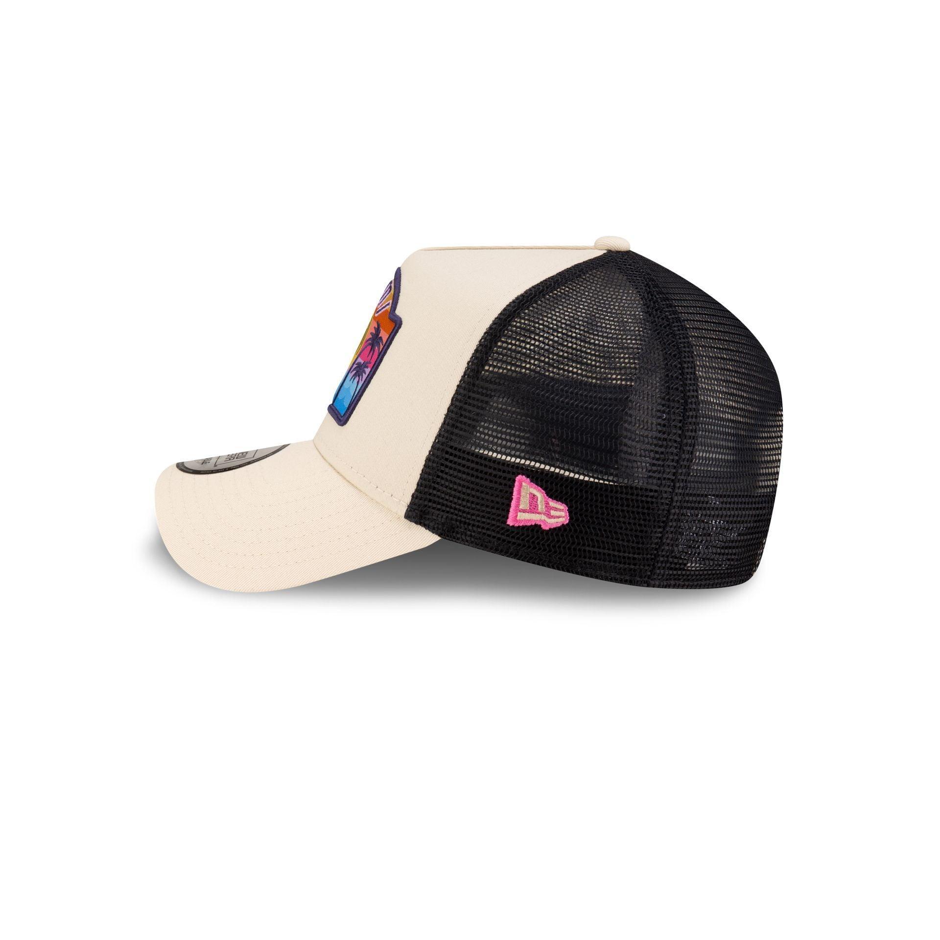 New Era Miami Tan 9FORTY A-Frame Snapback Hat Male Product Image