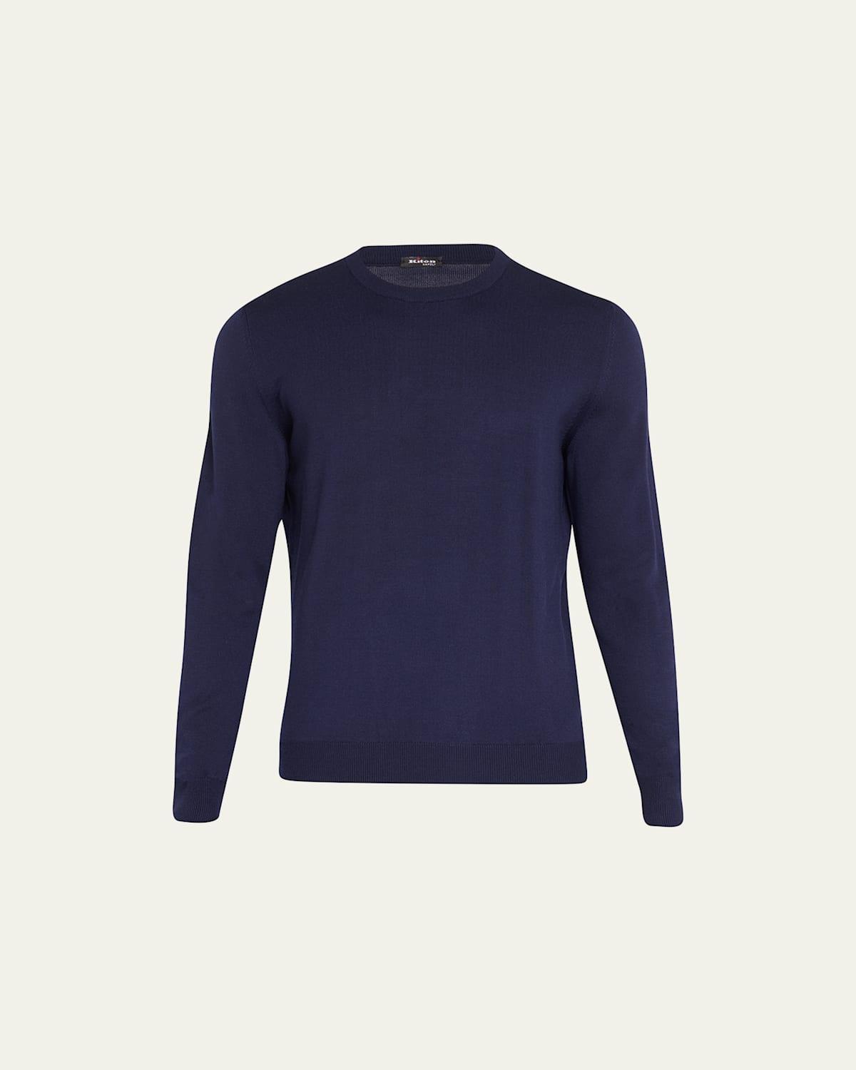 Mens Wool Crewneck Sweater Product Image