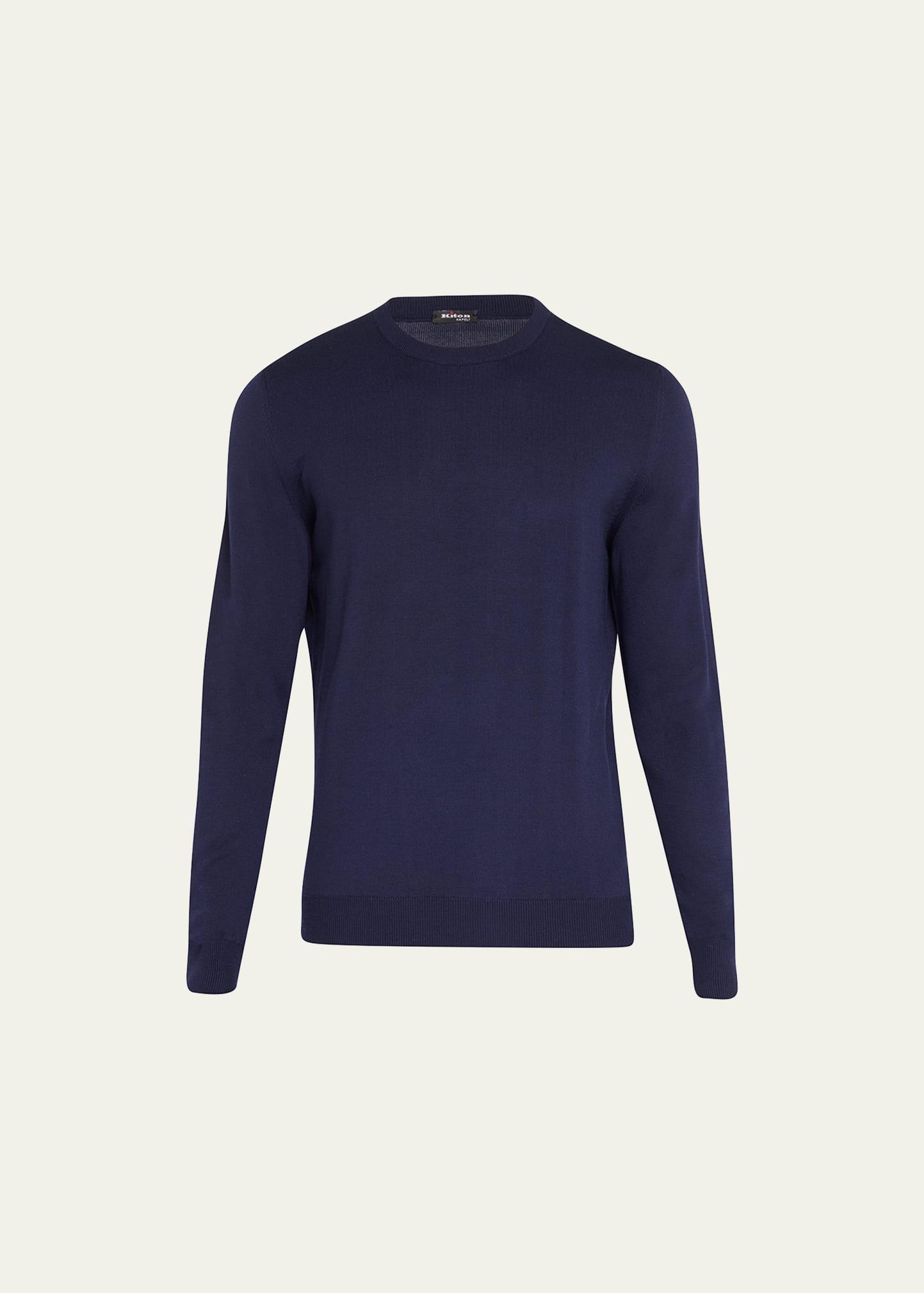 Mens Wool Crewneck Sweater Product Image