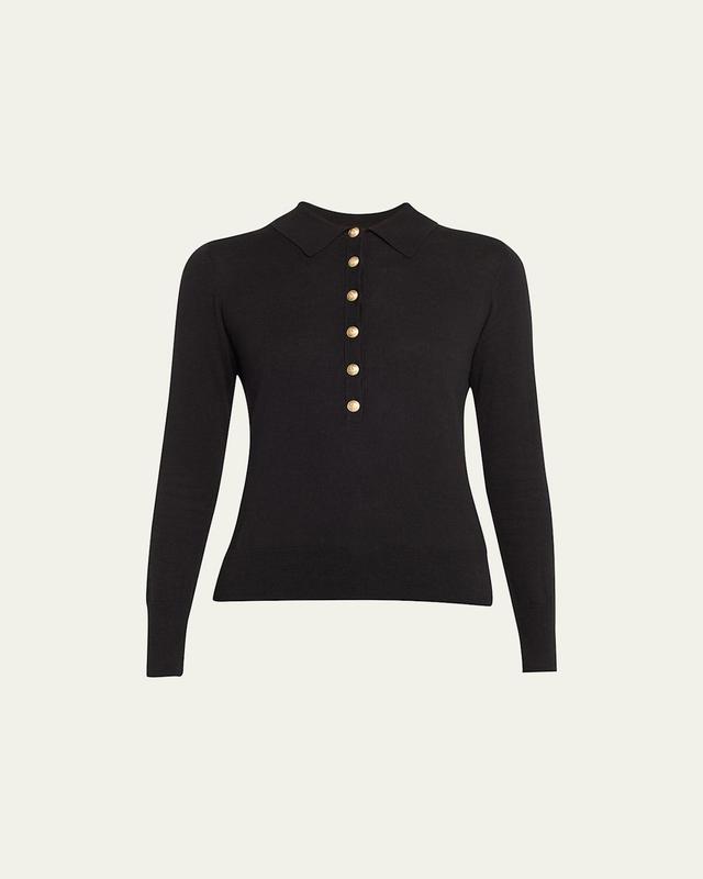 LAGENCE Sterling Sweater In Black/Gold Product Image