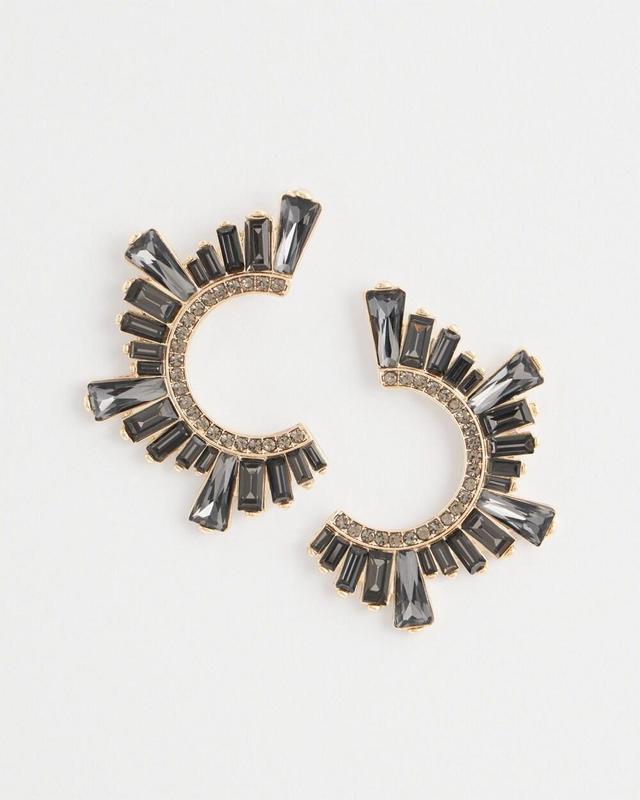 No Droop™ Front to Back Embellished Earrings Product Image