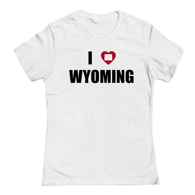 Juniors I Heart Wyoming Graphic Tee, Womens Product Image