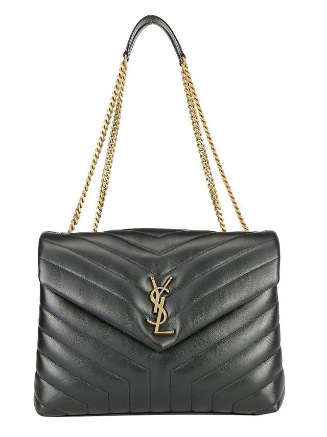 Loulou Medium Shoulder Bag In Nero Product Image