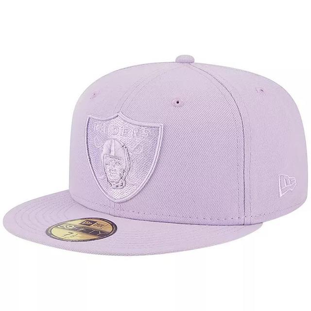 Mens New Era Lavender Las Vegas Raiders Color Pack Brights 59FIFTY Fitted Hat Product Image