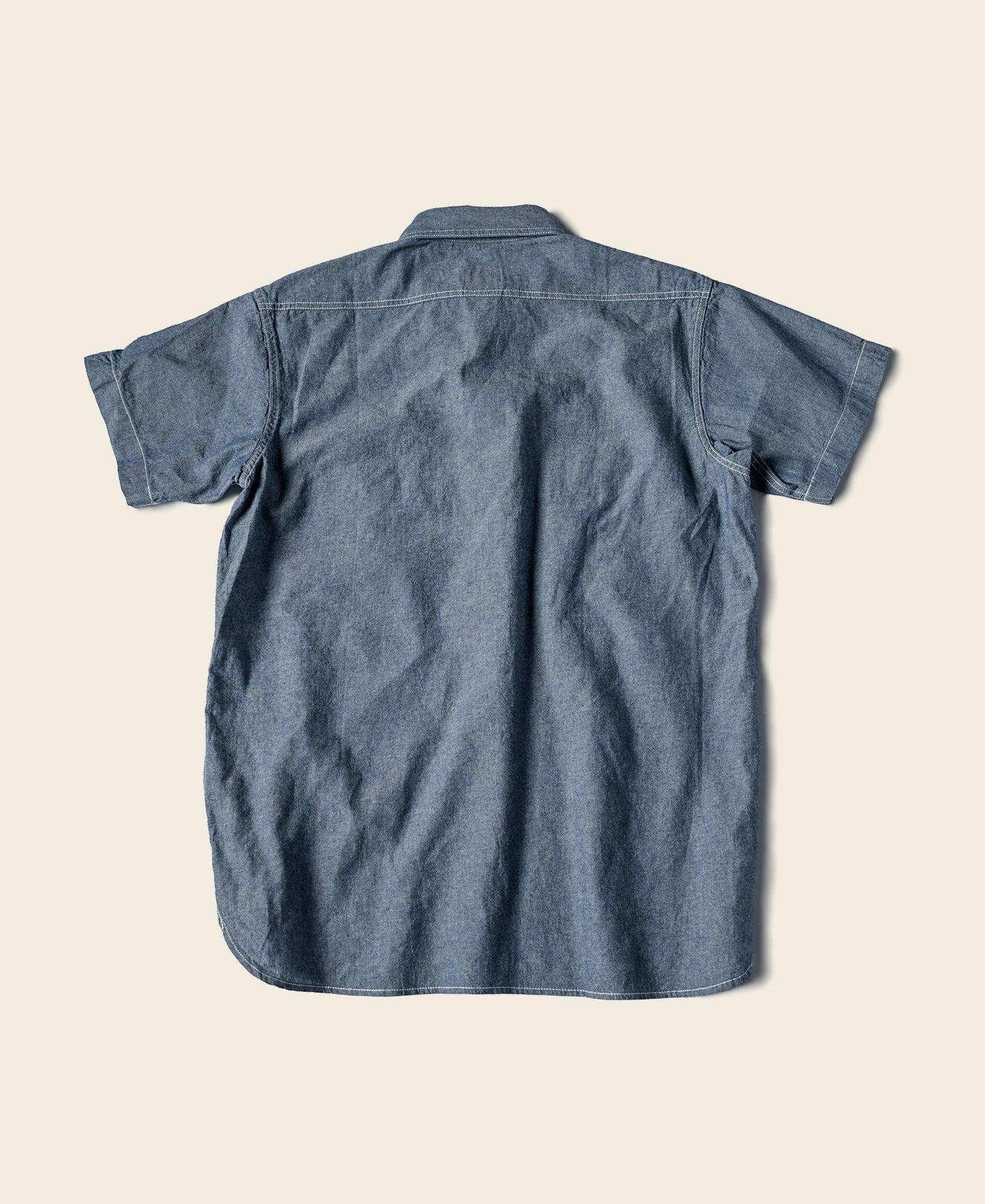 Chambray Short Sleeve Work Shirt Product Image