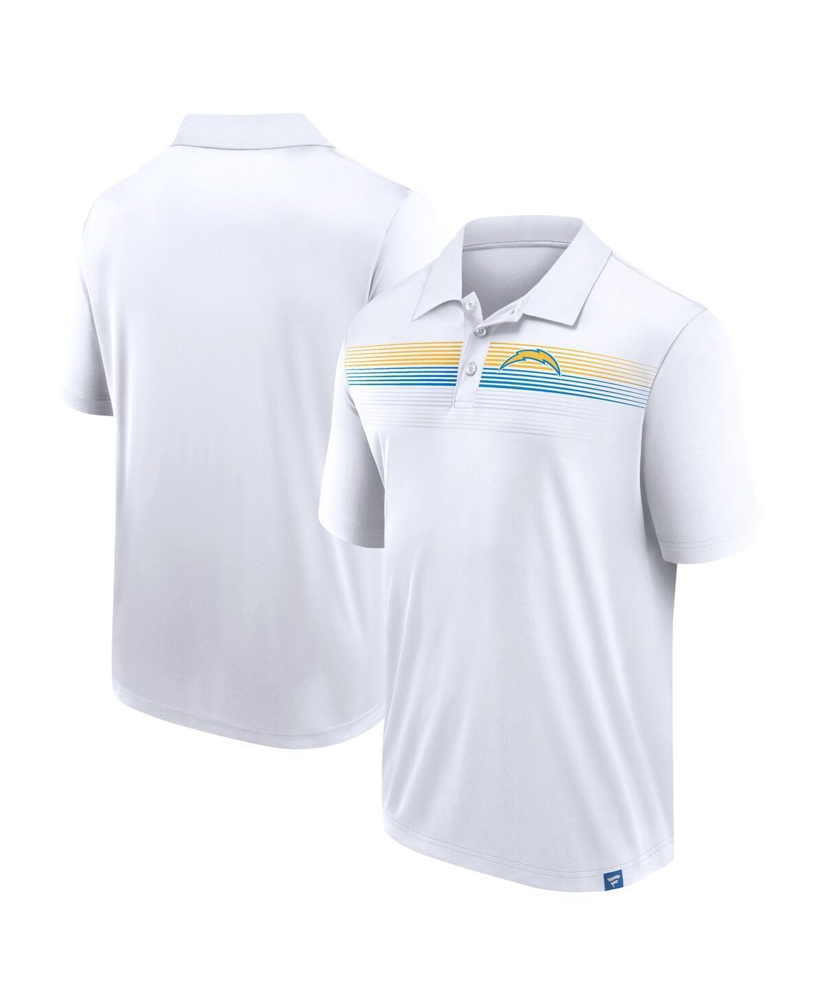 Mens Fanatics White Los Angeles Chargers Victory For Us Interlock Polo Shirt Product Image