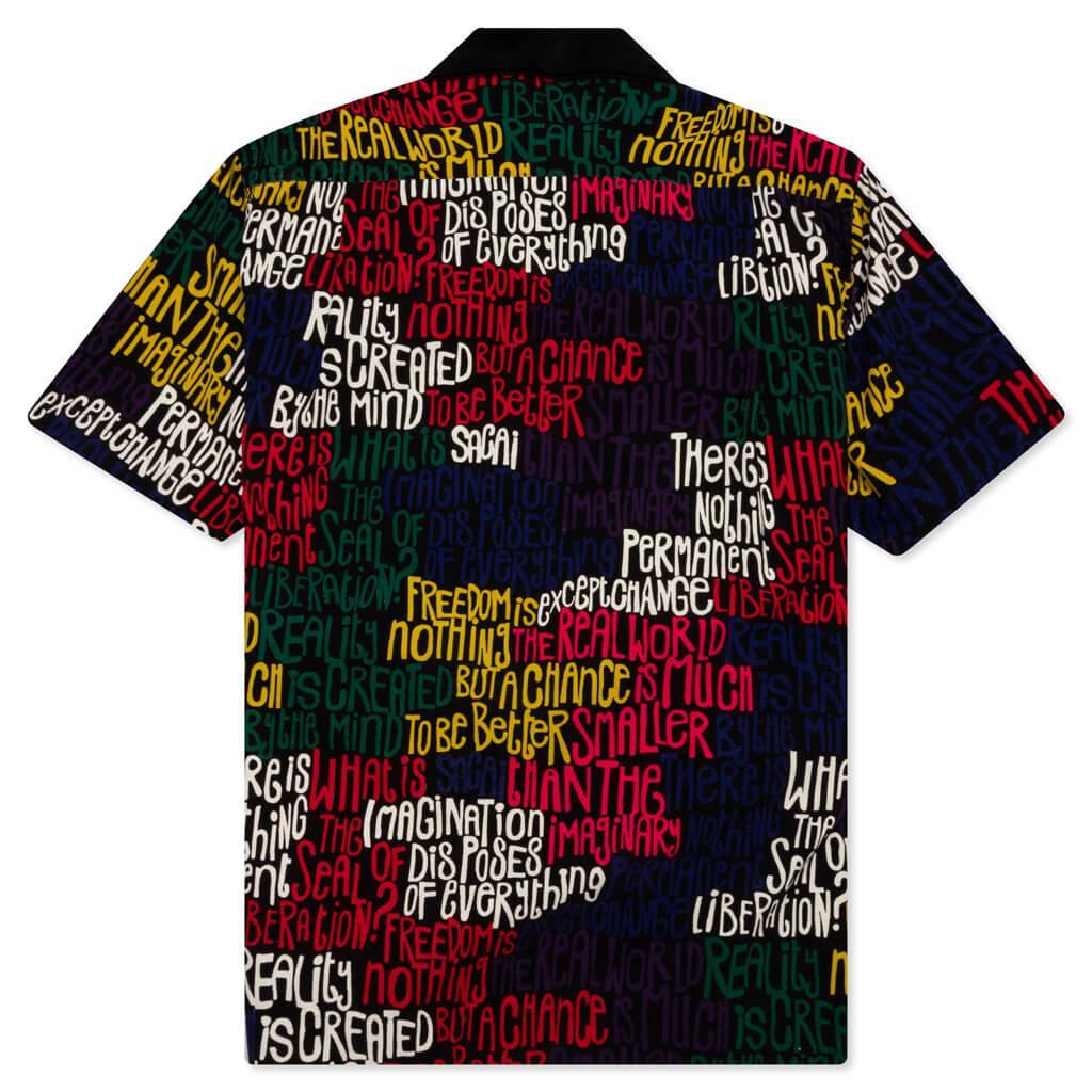 Message Print S/S - Black Male Product Image