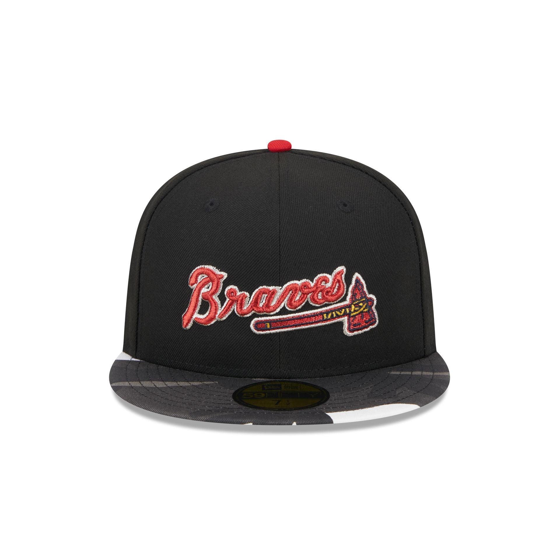 Atlanta Braves Metallic Camo 59FIFTY Fitted Hat Male Product Image