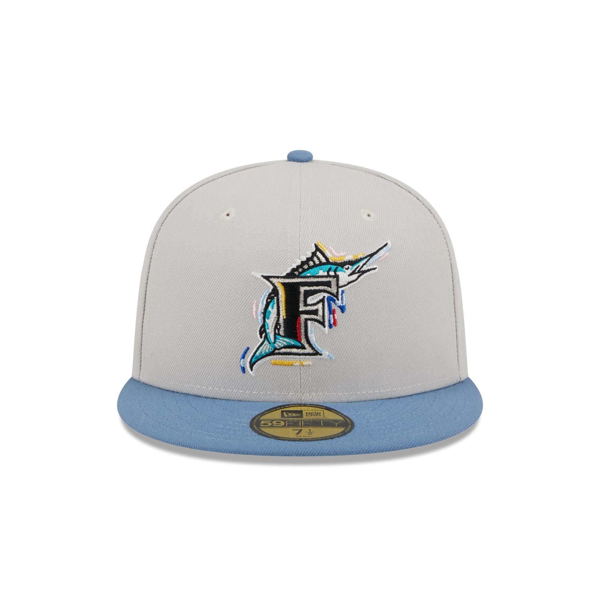 Miami Marlins Color Brush 59FIFTY Fitted Hat Male Product Image