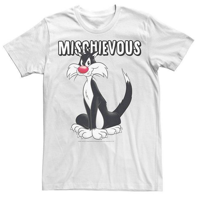 Mens Looney Tunes Sylvester Mischievous Portrait Tee Product Image