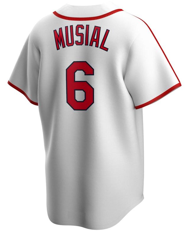 Nike Mens Stan Musial St. Louis Cardinals Coop Player Replica Jersey - White/Red Product Image