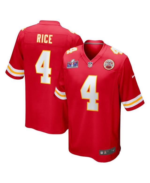 Mens Nike Rashee Rice Kansas City Chiefs Super Bowl LVIII Game Jersey Product Image